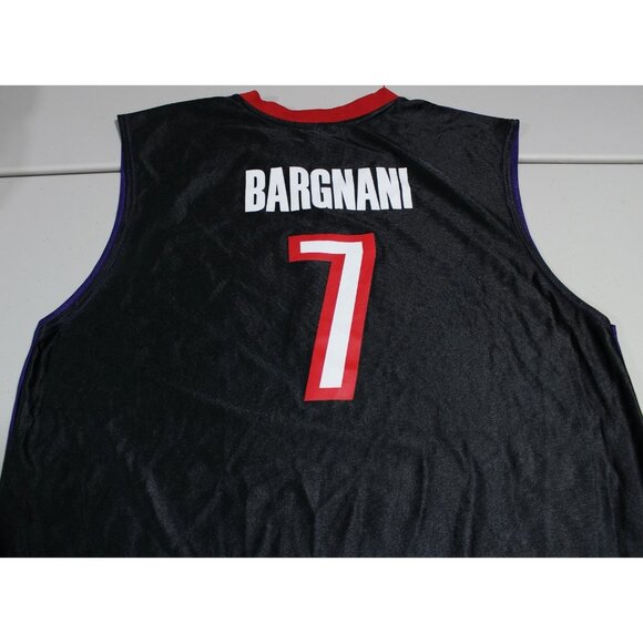NBA Vintage Toronto Raptors Andreas Bargnani #7 Jersey Adult XL Black Purple - Picture 4 of 4